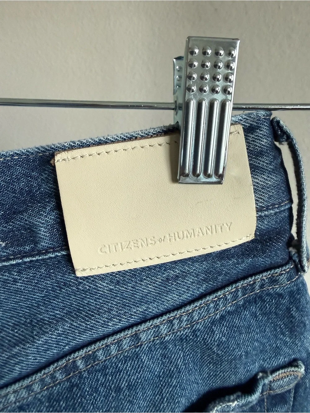 Citizens of Humanity Marlow Relaxed High Rise Denim Shorts Sz 23 Button Fly Long